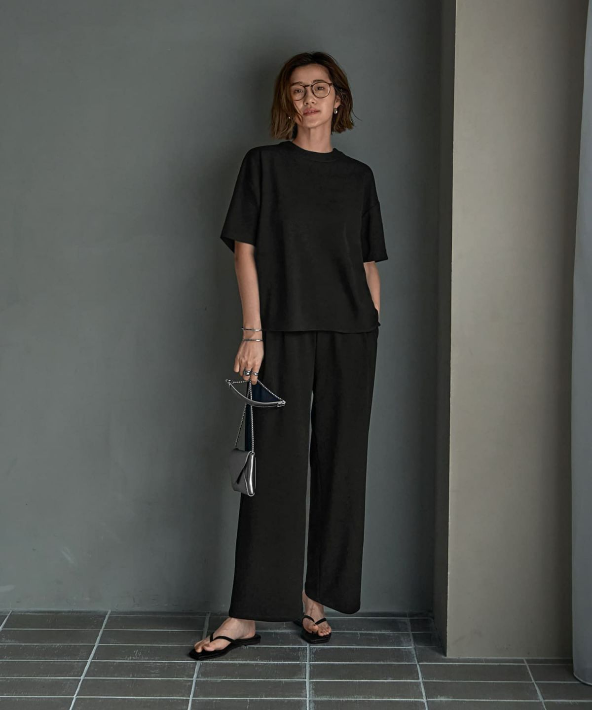 着用イメージ 167cm Sサイズ ブラック