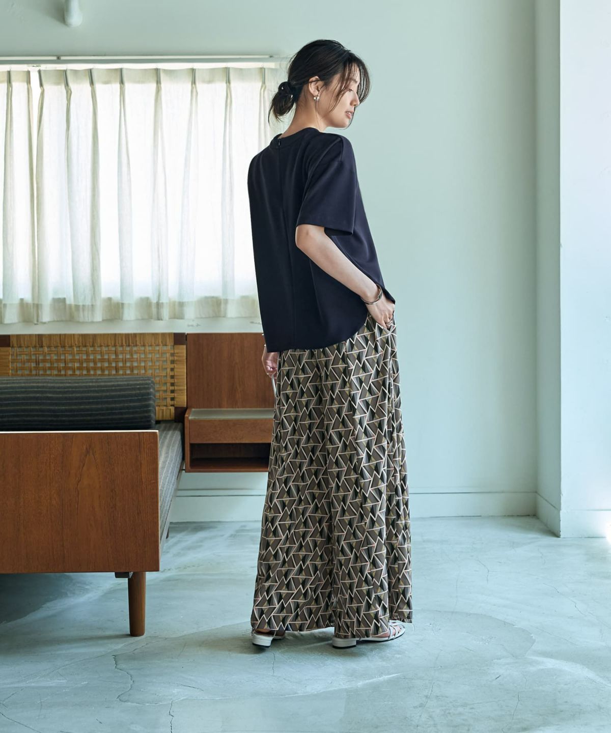 着用イメージ 166cm Sサイズ ネイビー