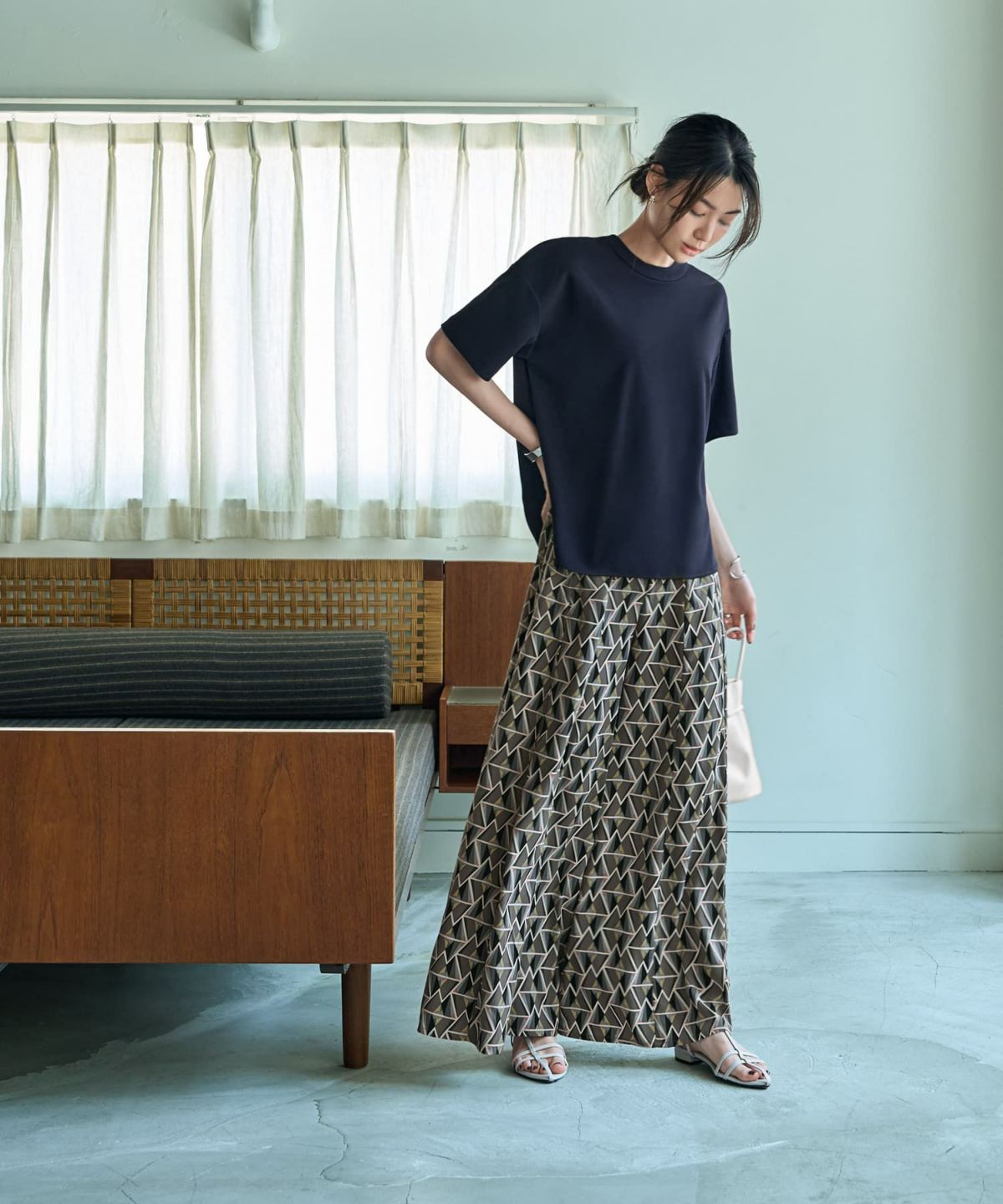 着用イメージ 166cm Sサイズ ネイビー