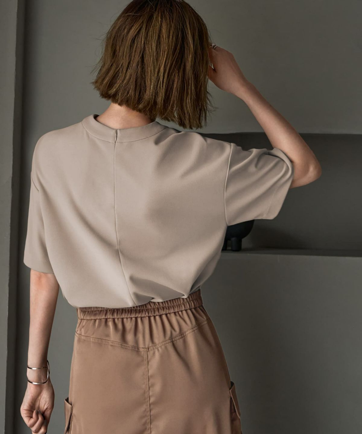 着用イメージ 167cm Sサイズ グレイッシュベージュ