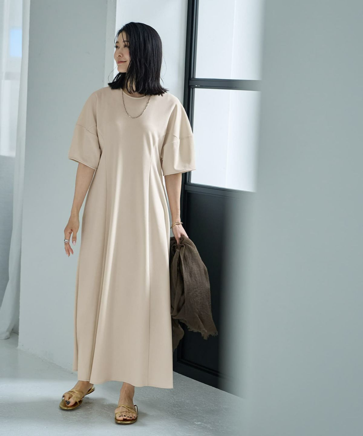 着用イメージ 164cm 02サイズ エクリュ