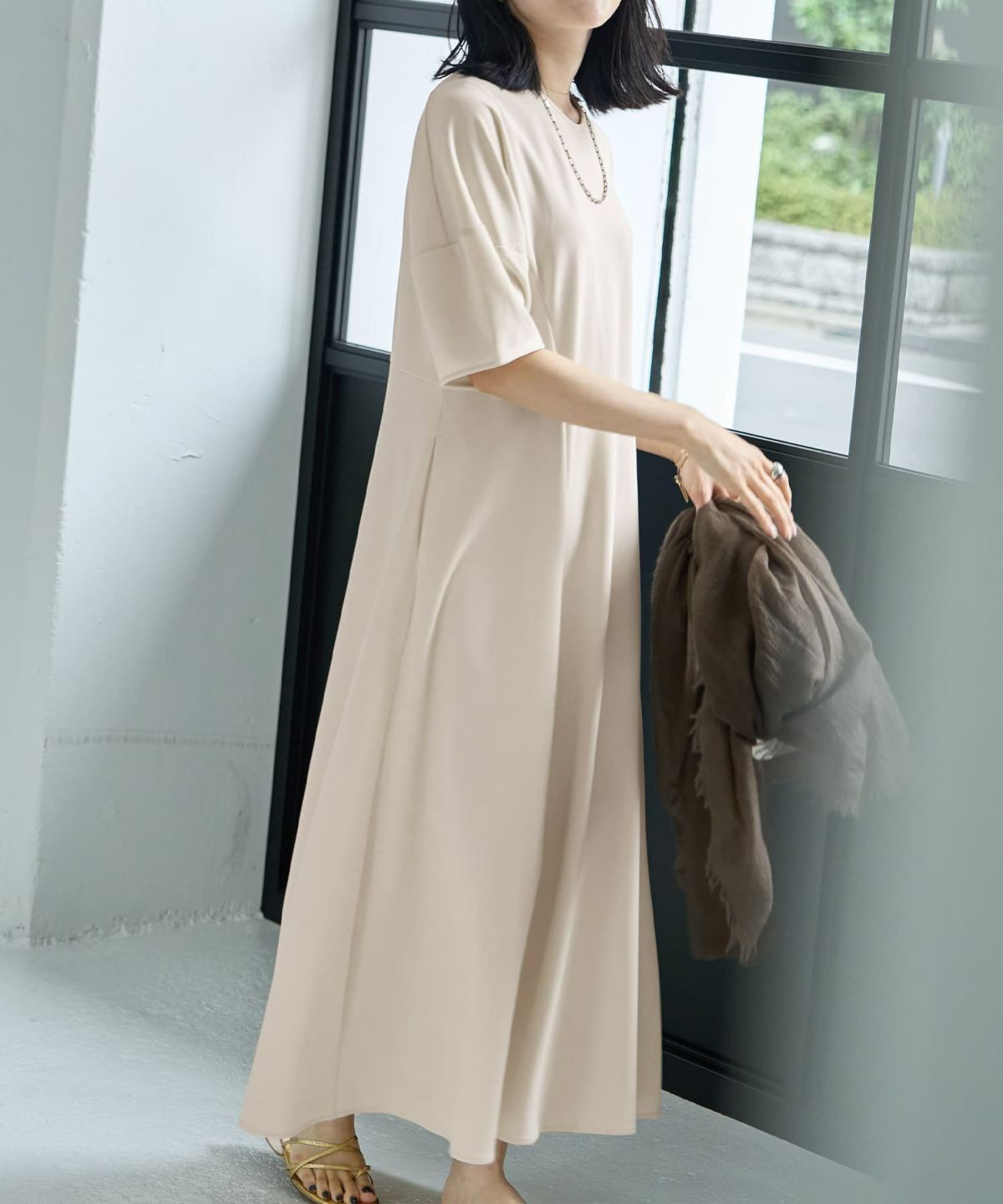 着用イメージ 164cm 02サイズ エクリュ