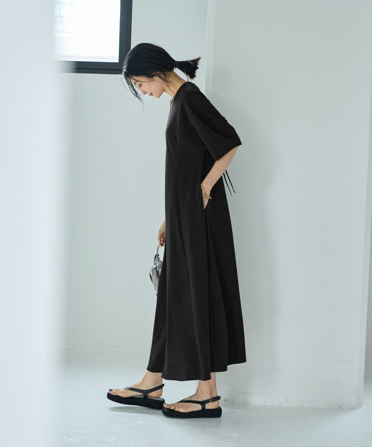 着用イメージ 164cm 02サイズ ブラック