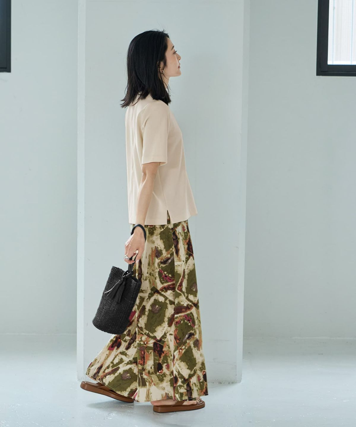 着用イメージ 164cm Sサイズ エクリュ