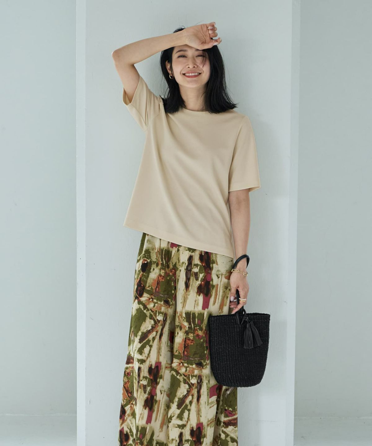 着用イメージ 164cm Sサイズ エクリュ