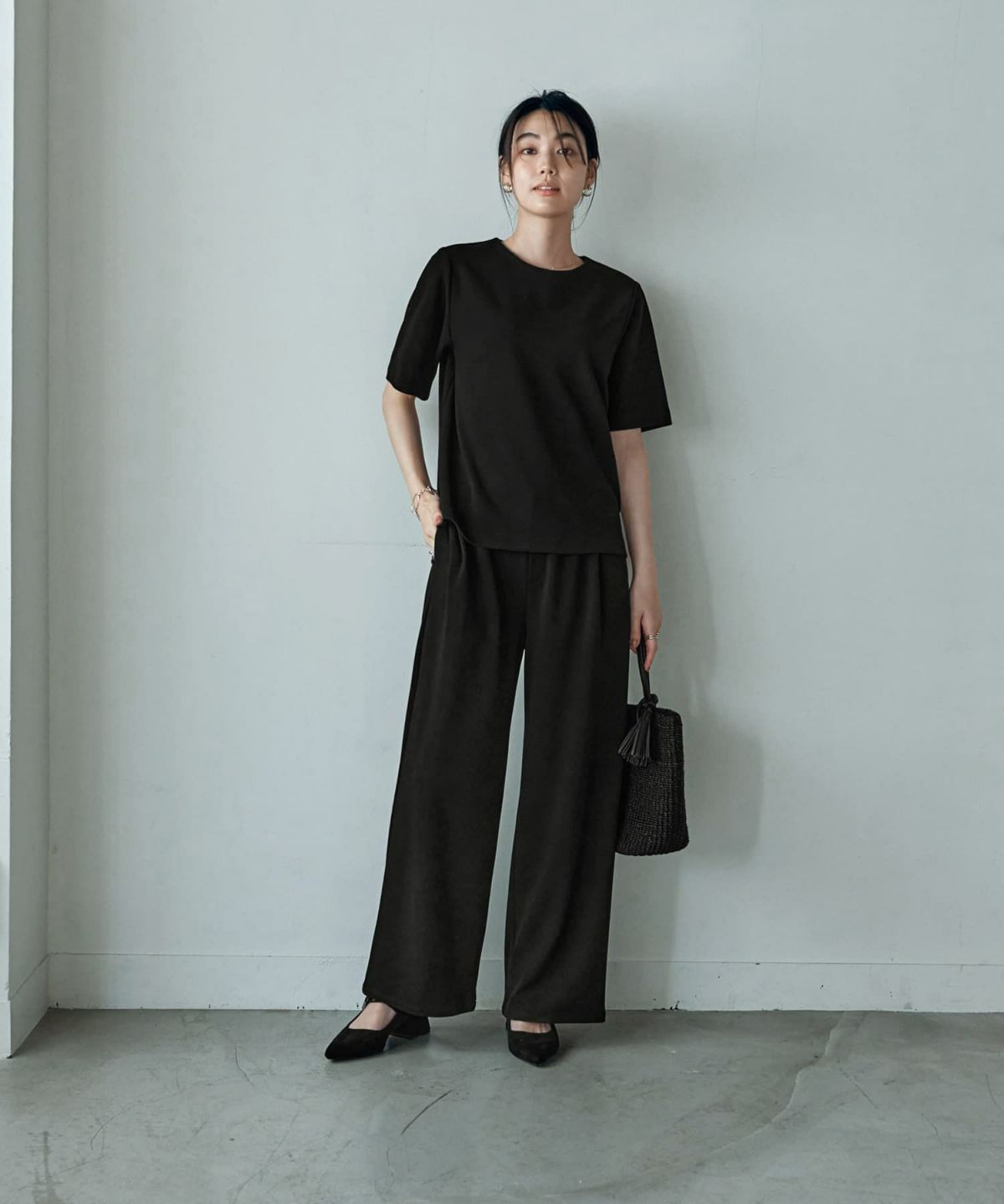 着用イメージ 166cm Sサイズ ブラック