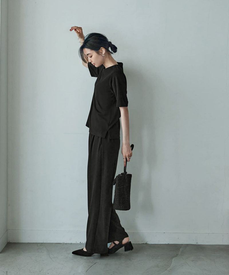 【美品】荻窪 七里 Shichiri 半袖ブラウス キュロット セット 美品】荻窪 七里 Shichiri 半袖ブラウス キュロット セット