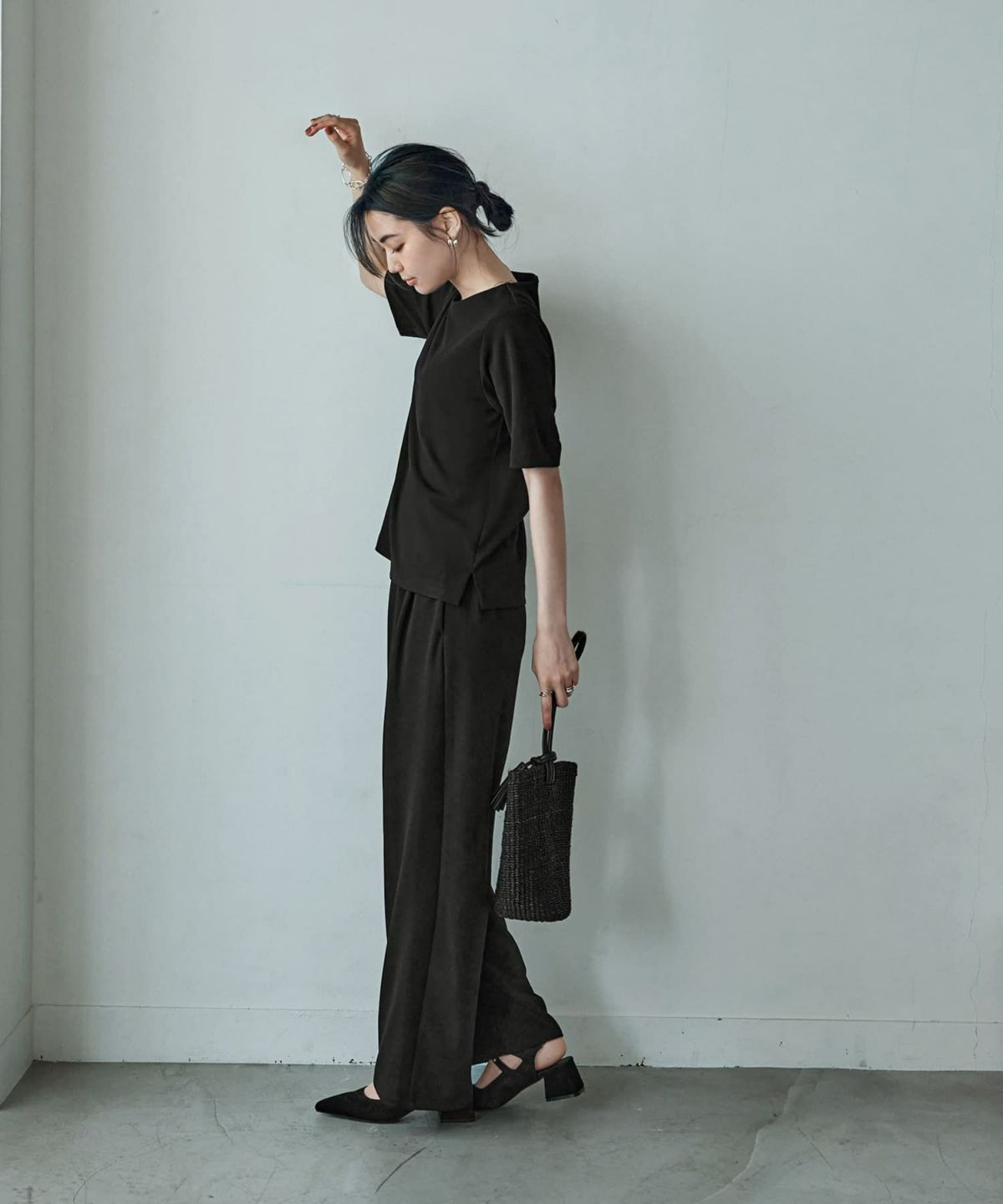 着用イメージ 166cm Sサイズ ブラック