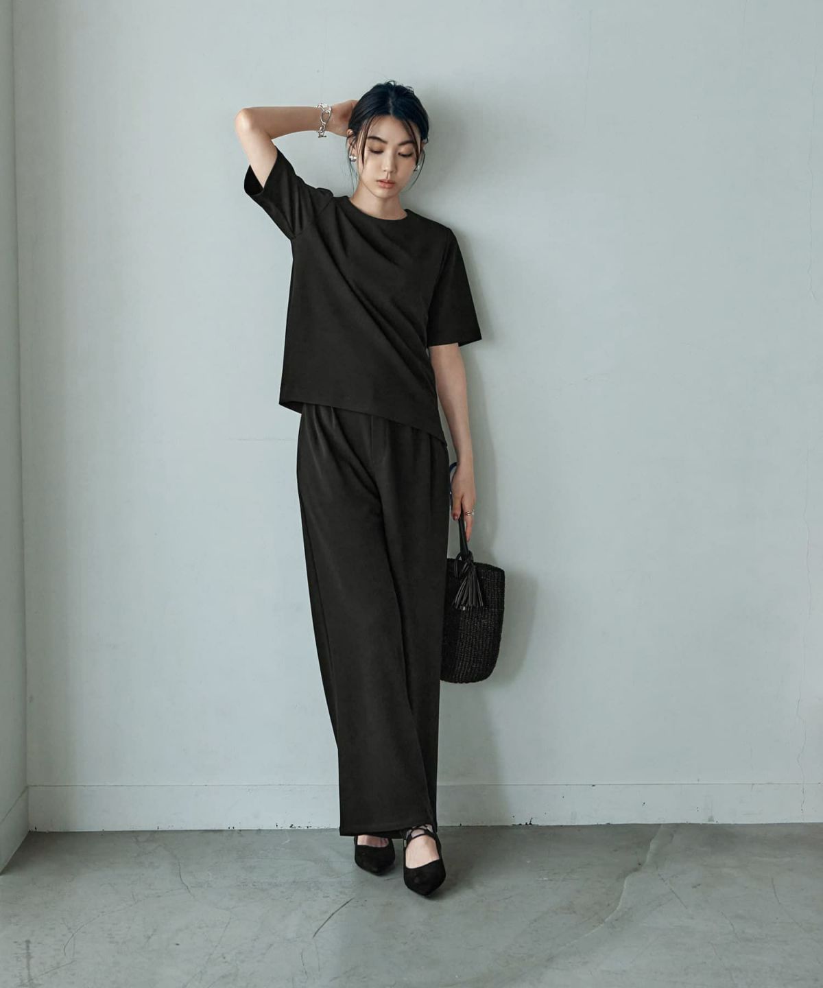 着用イメージ 166cm Sサイズ ブラック