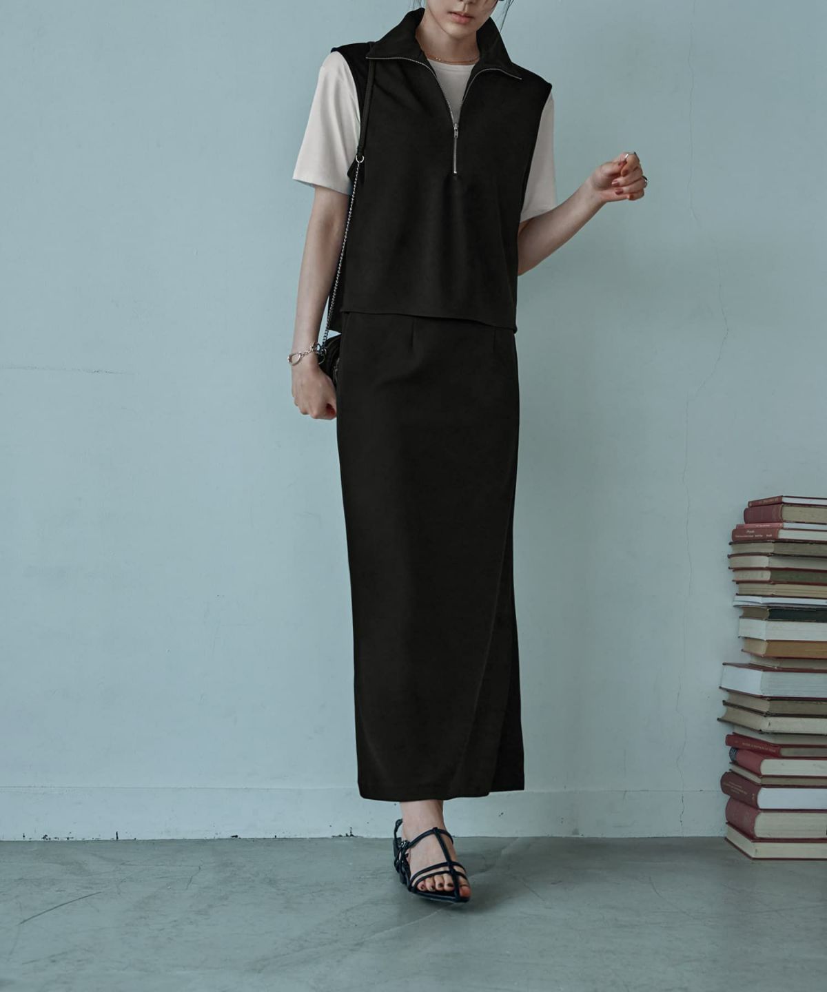 着用イメージ 166cm　ブラック