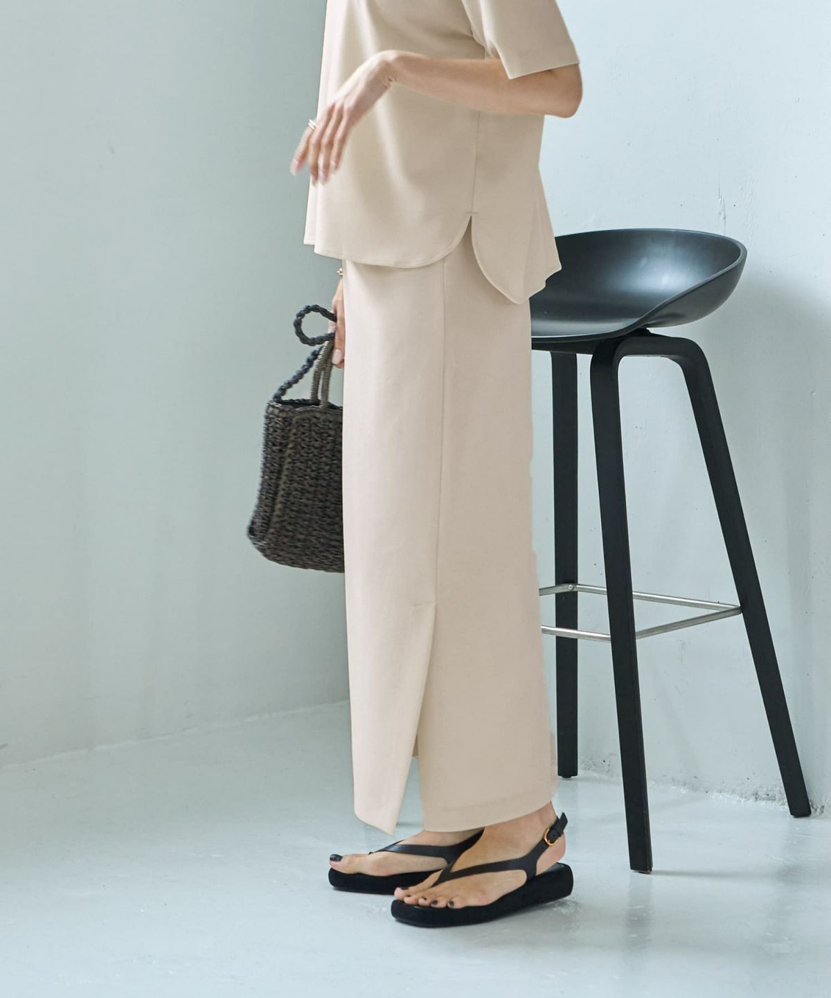 着用イメージ 164cm　S-02サイズ　エクリュ