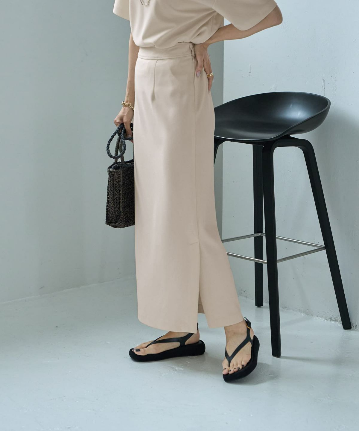 着用イメージ 164cm　S-02サイズ　エクリュ