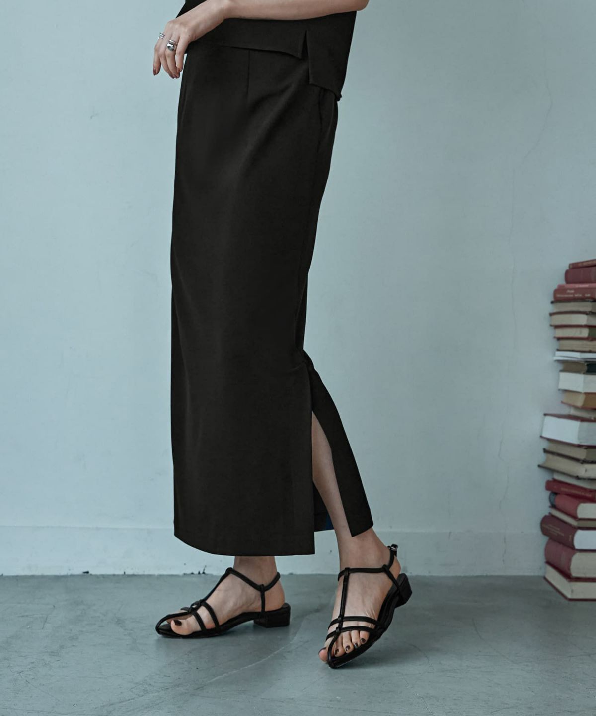 着用イメージ 166cm　S-02サイズ　ブラック