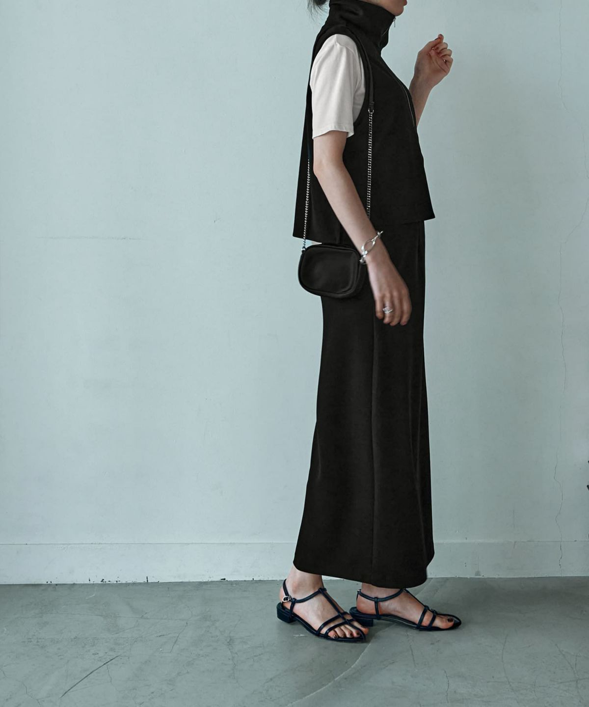 着用イメージ 166cm　S-02サイズ　ブラック