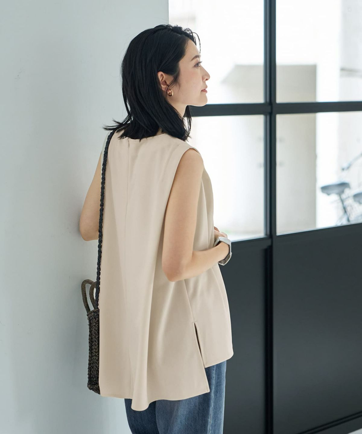 着用イメージ 164cm エクリュ