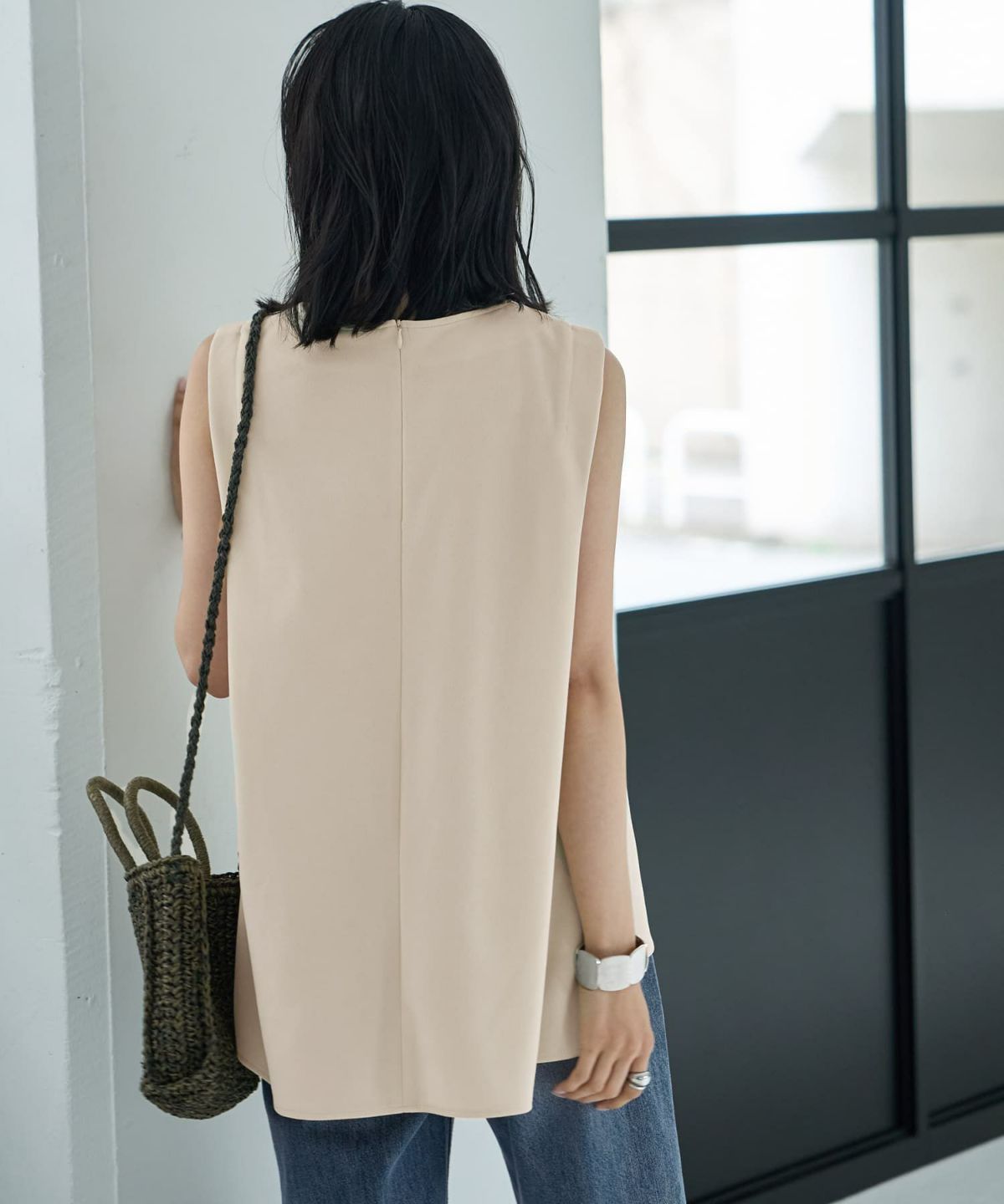 着用イメージ 164cm エクリュ