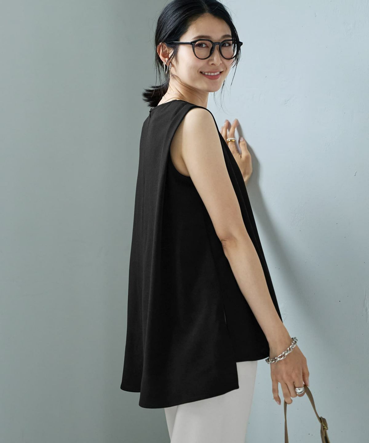 着用イメージ 164cm ブラック