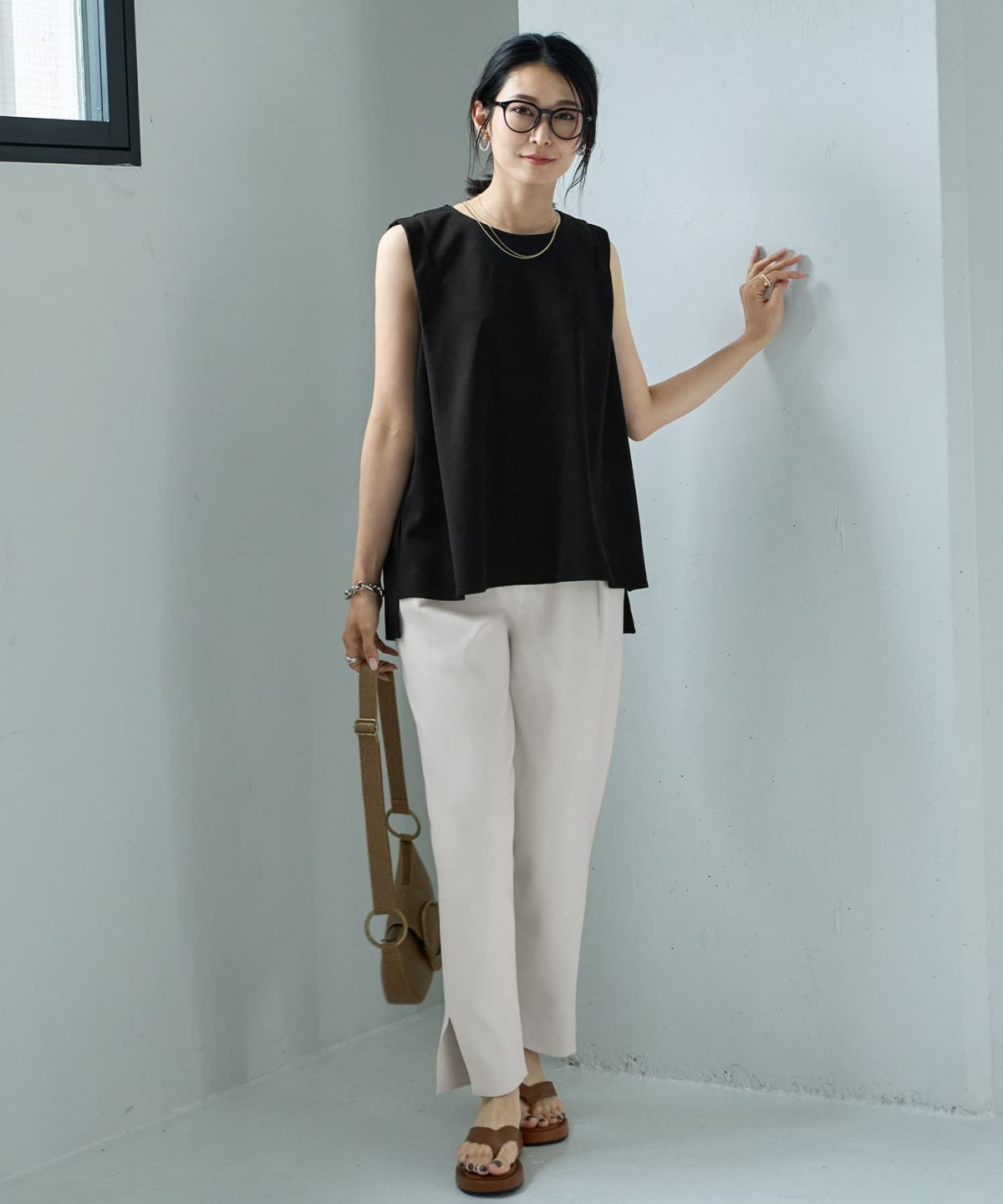 着用イメージ 164cm ブラック