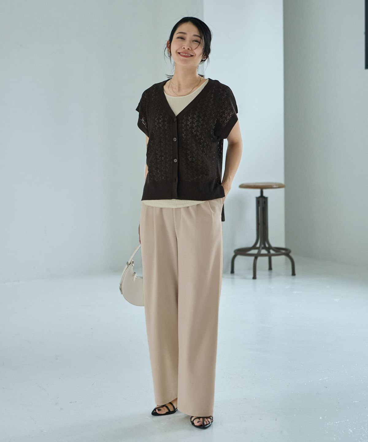 着用イメージ 164cm　Sサイズ　エクリュ