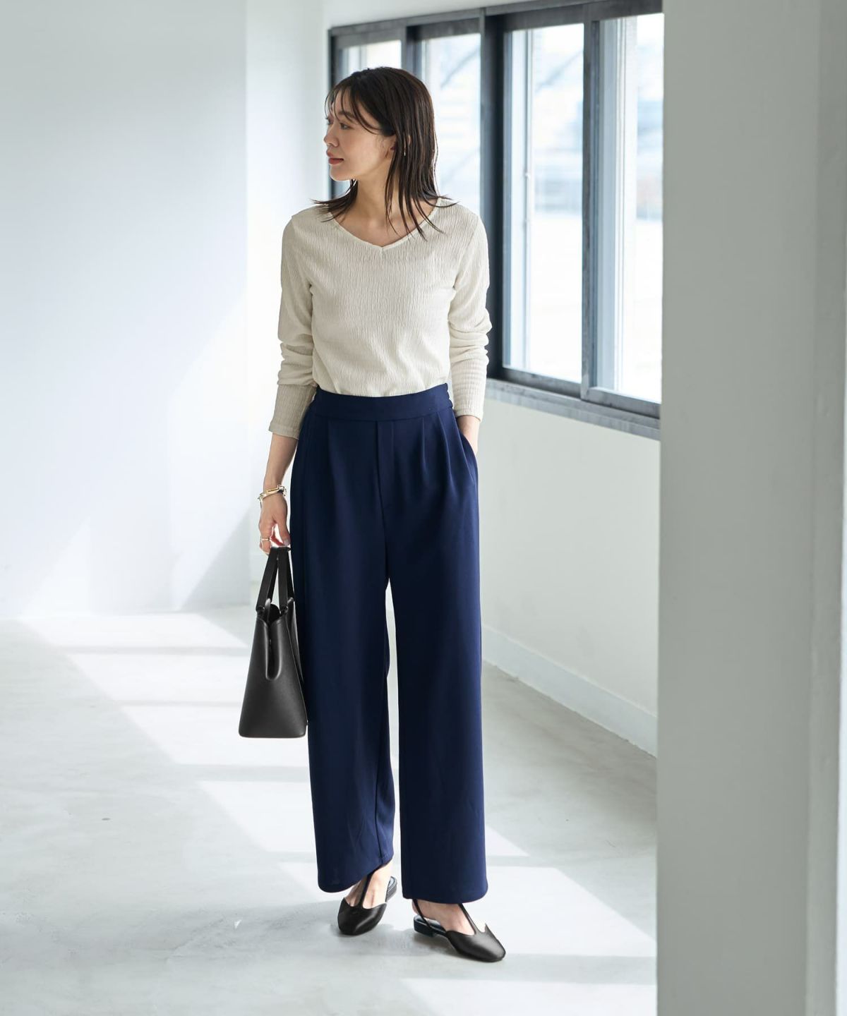 着用イメージ 166cm　Sサイズ　ネイビー