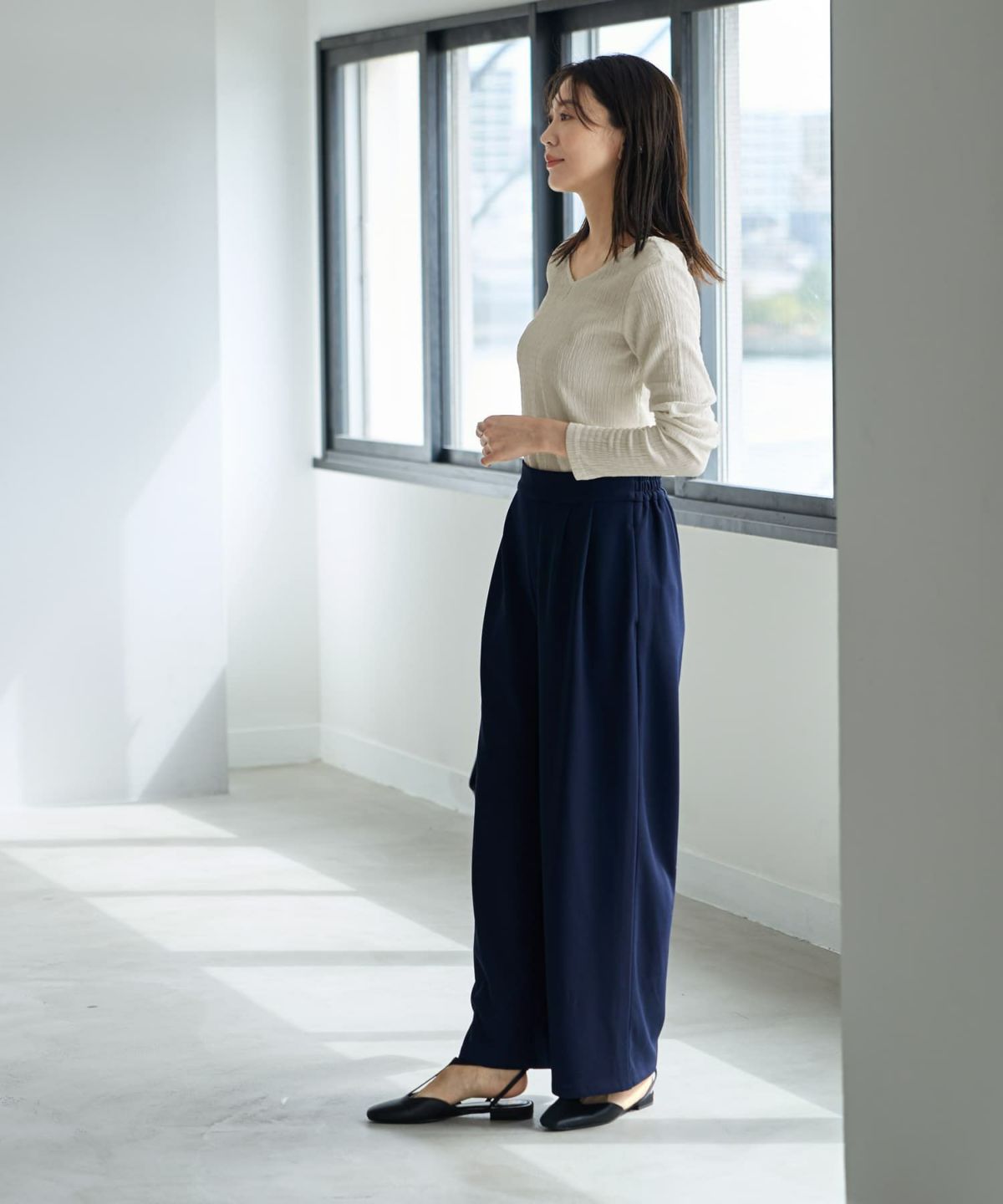 着用イメージ 166cm　Sサイズ　ネイビー