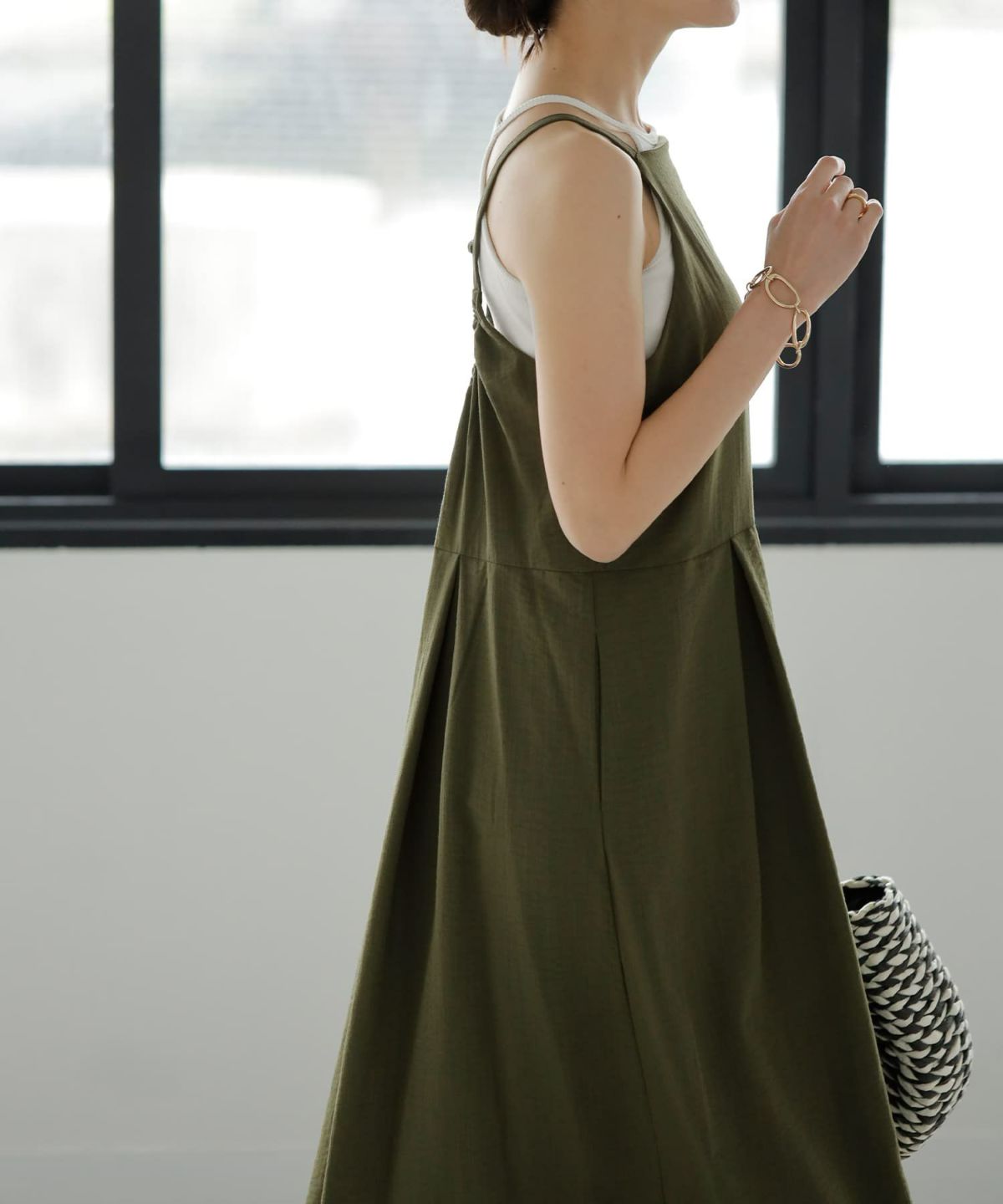 着用イメージ 165cm 02サイズ カーキ 