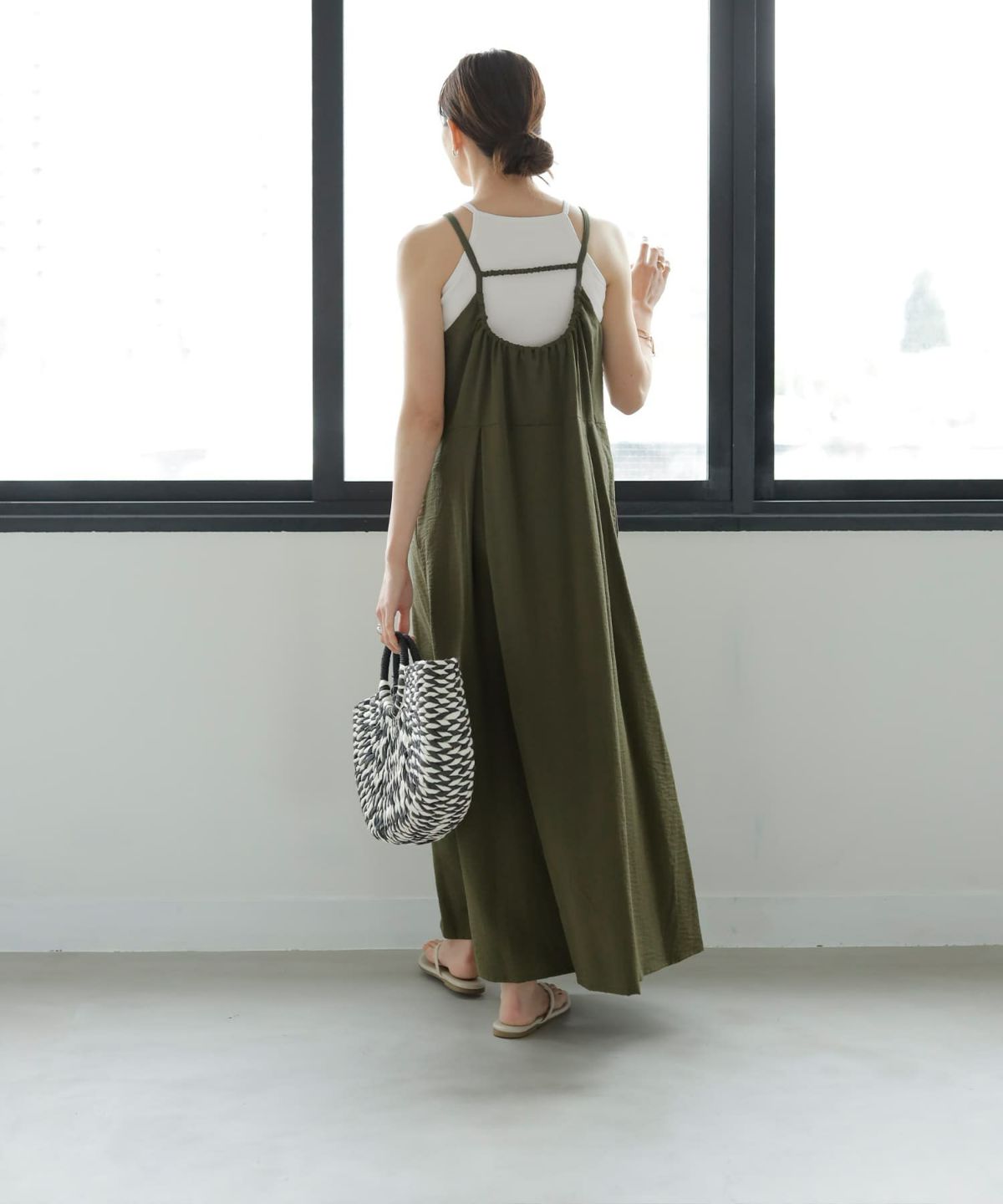 着用イメージ 165cm 02サイズ カーキ 