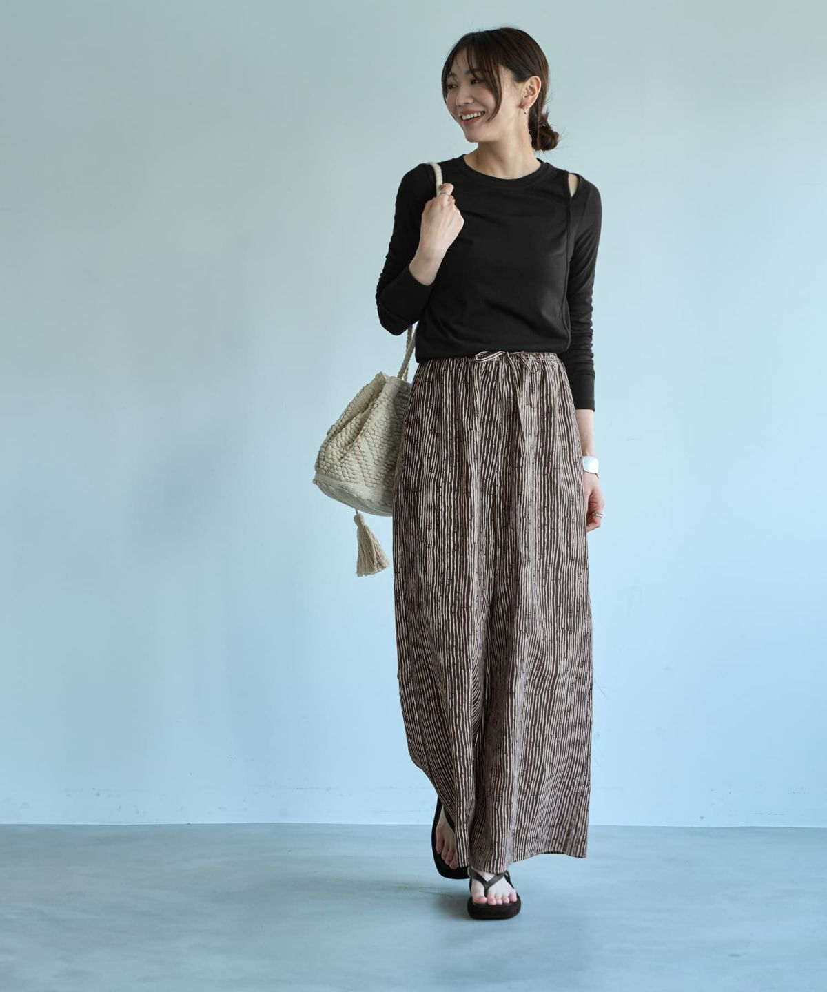 着用イメージ 166㎝　02サイズ　ブラウン