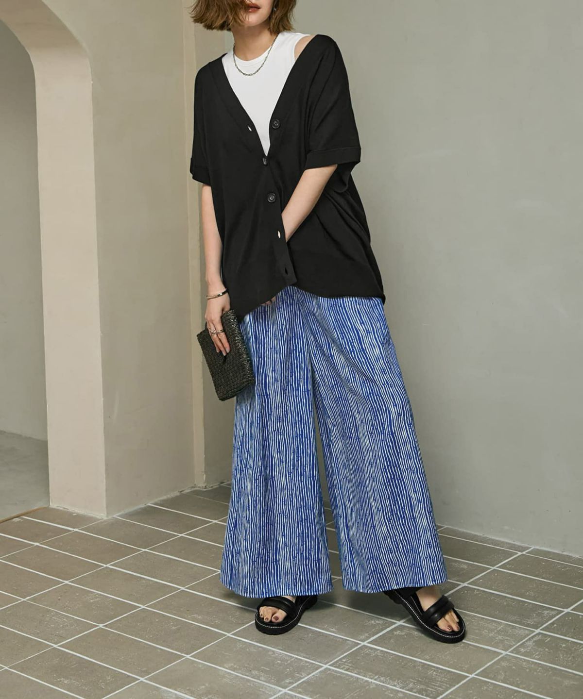 着用イメージ 166㎝　02サイズ　ブルー