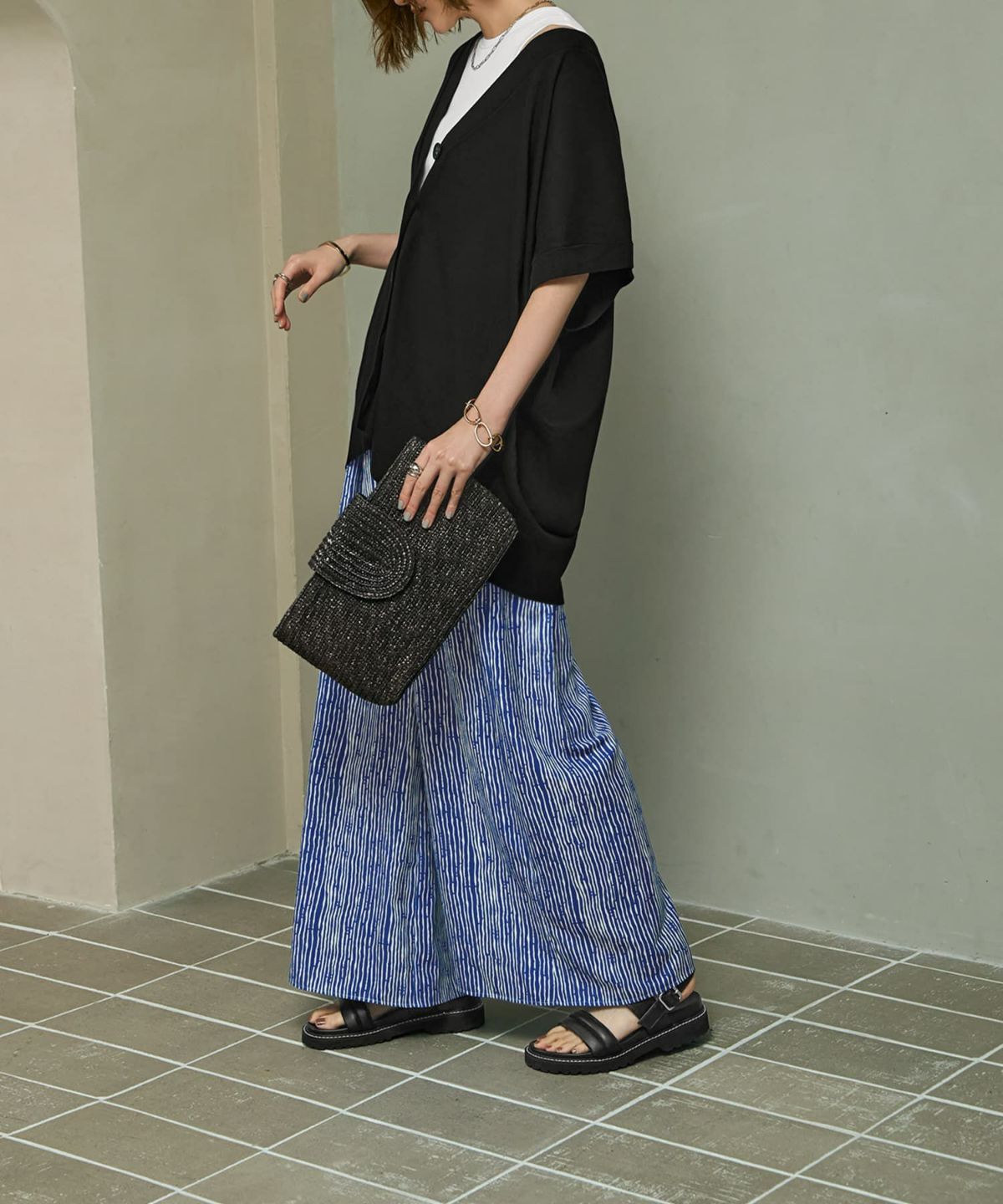 着用イメージ 166㎝　02サイズ　ブルー