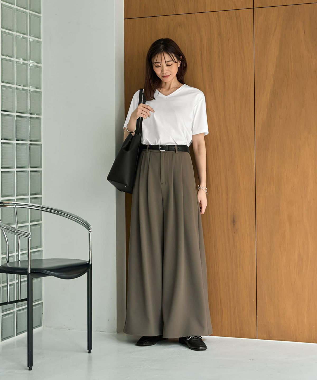 着用イメージ 166cm Sサイズ ホワイト