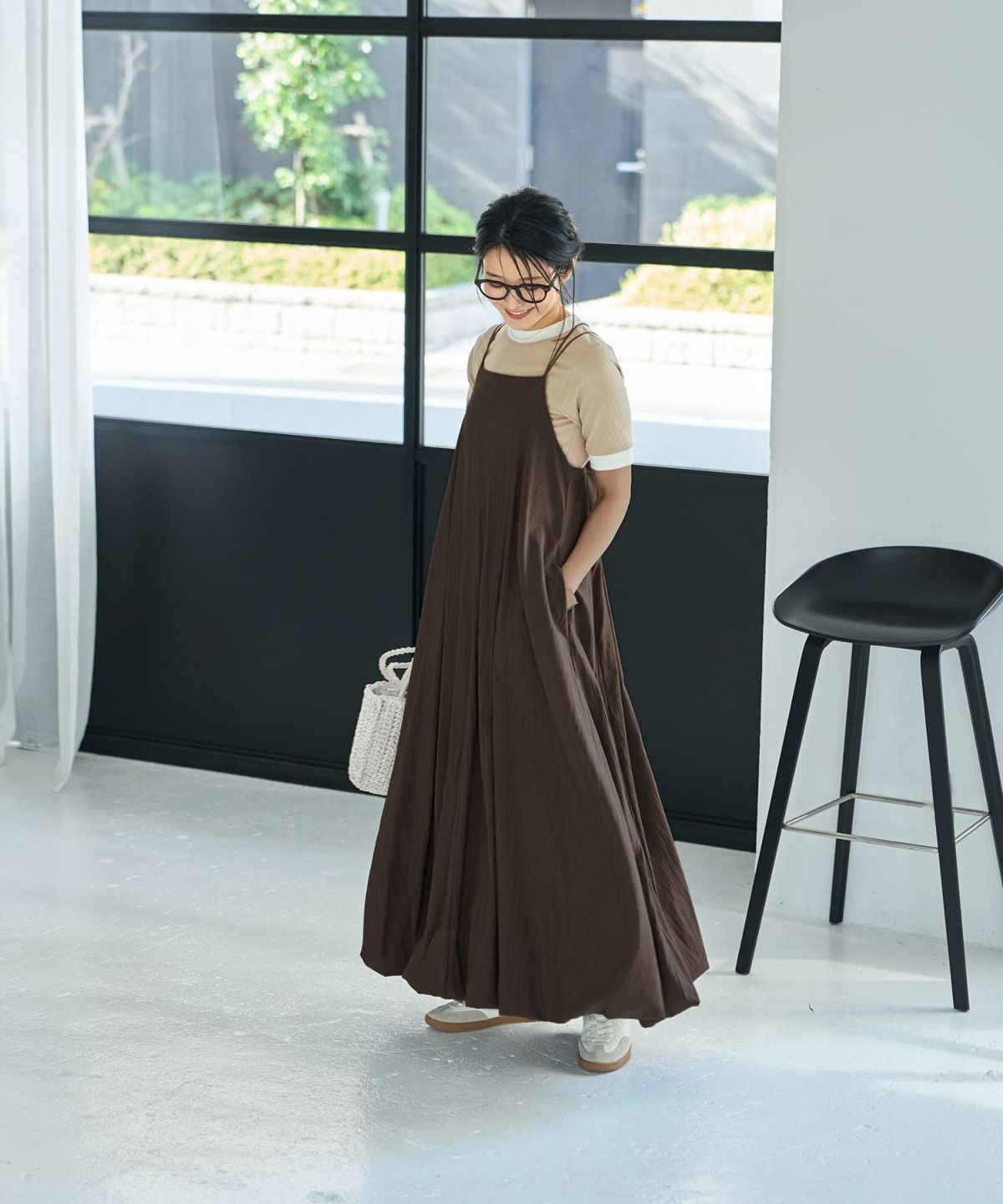 着用イメージ 167cm 02サイズ セピアブラウン