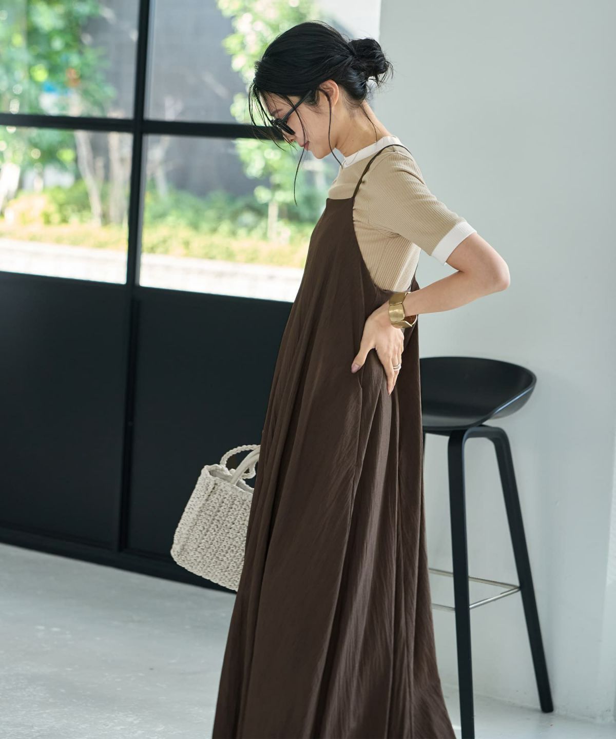 着用イメージ 167cm 02サイズ セピアブラウン