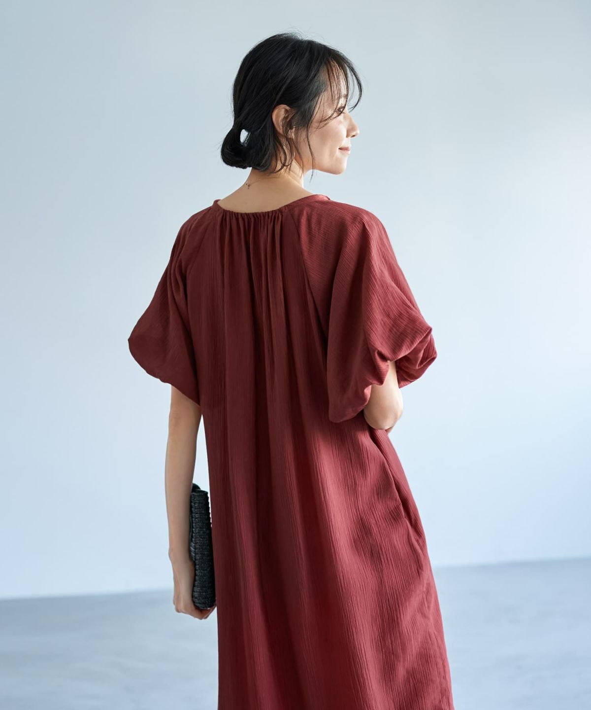 着用イメージ 168cm　02サイズ　スモーキーレッド