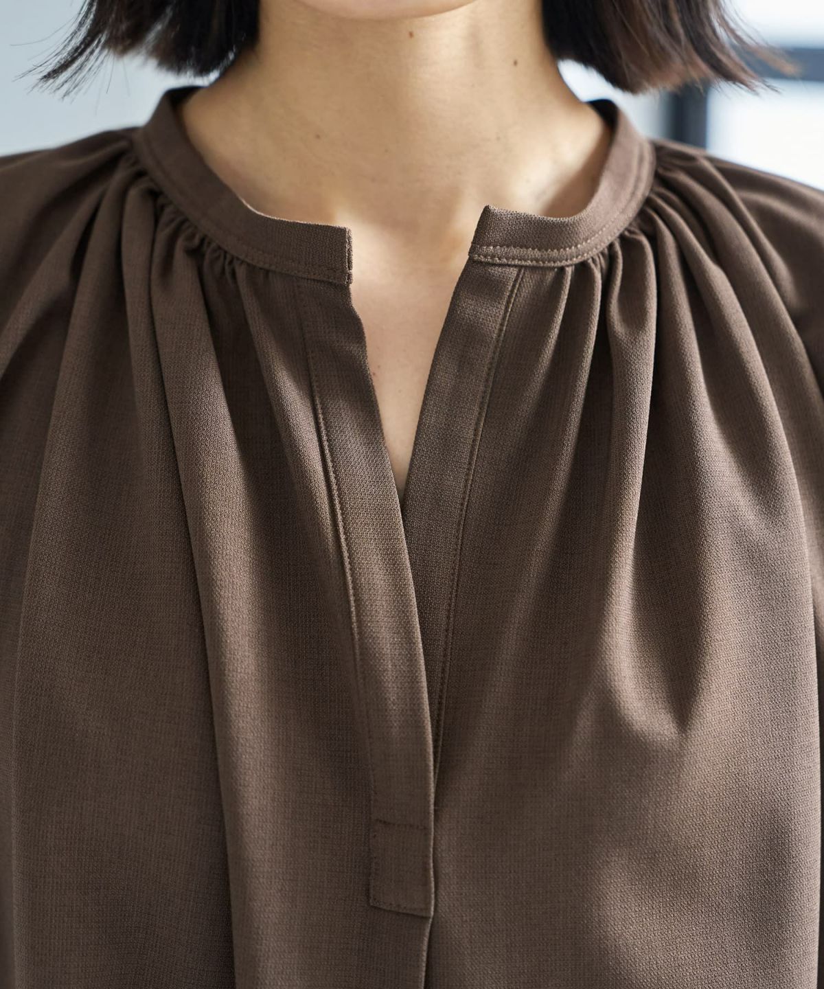 着用イメージ 167cm スモーキーブラウン