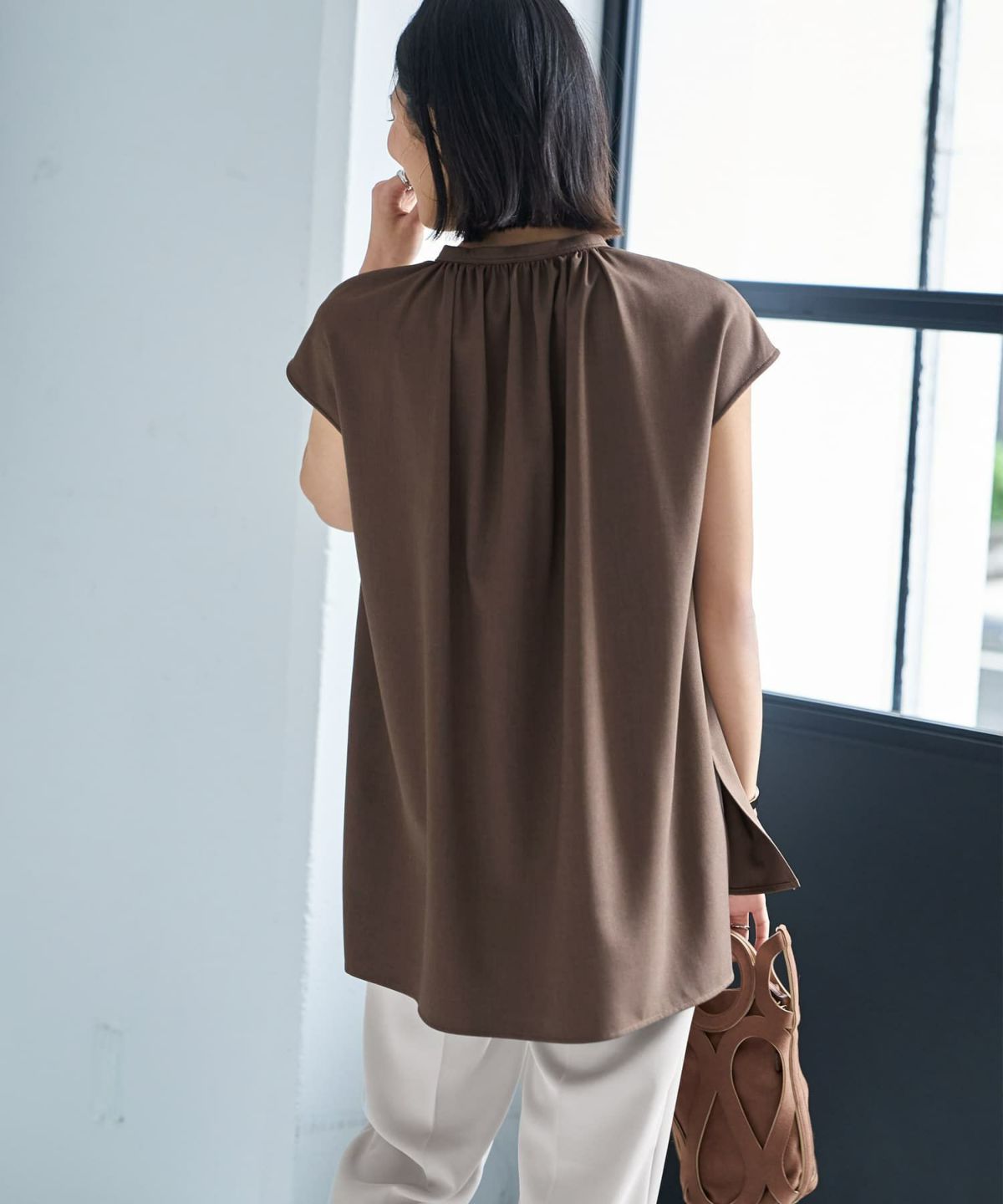着用イメージ 167cm スモーキーブラウン