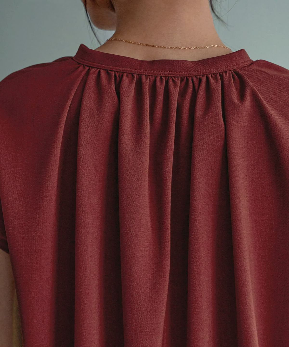 着用イメージ 166㎝　バーガンディ