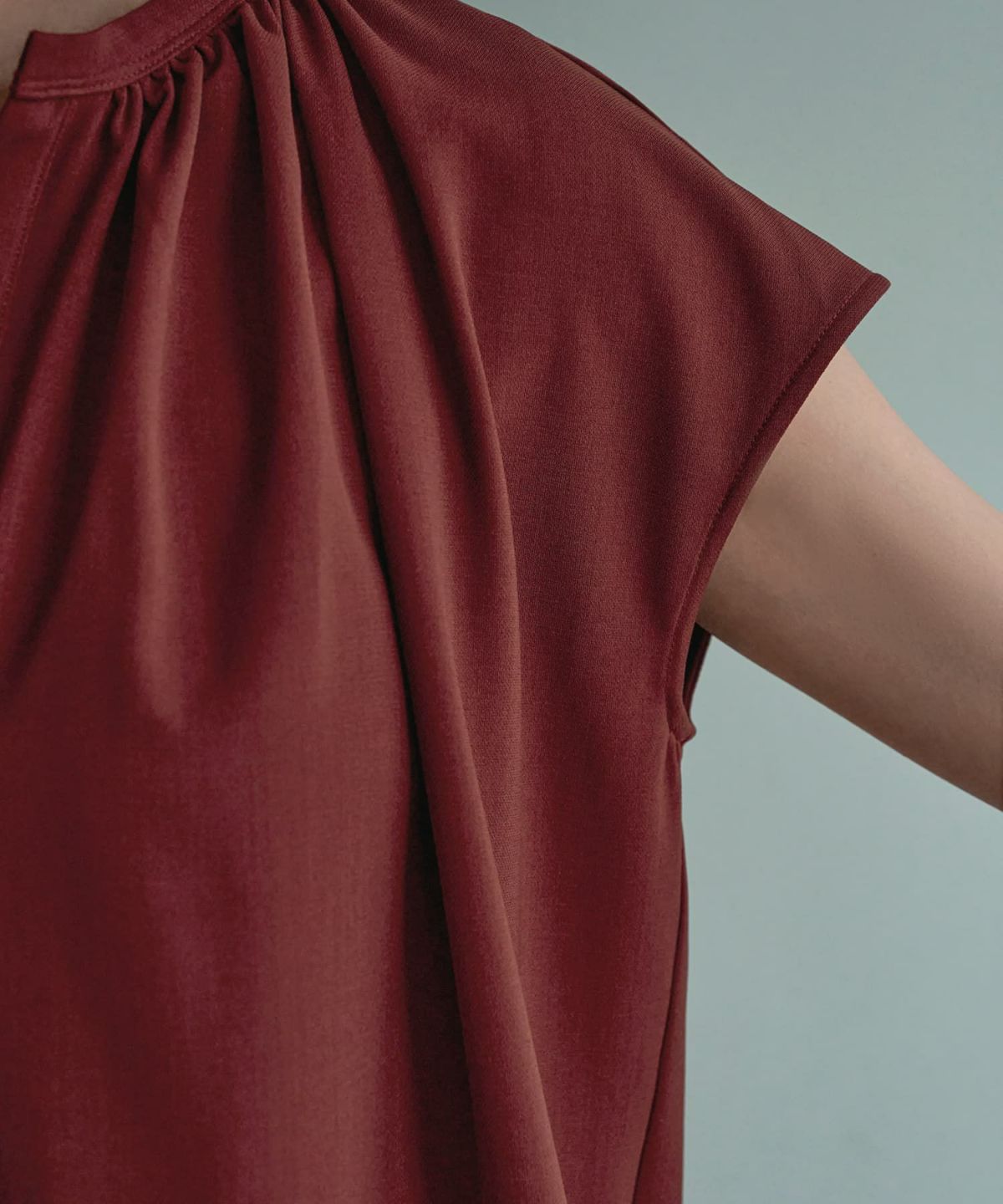 着用イメージ 166㎝　バーガンディ