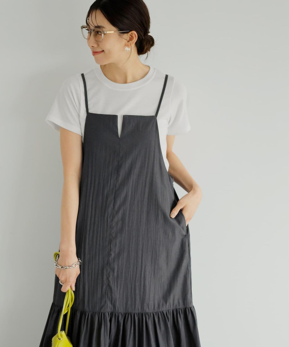 着用イメージ 165cm 02サイズ チャコール