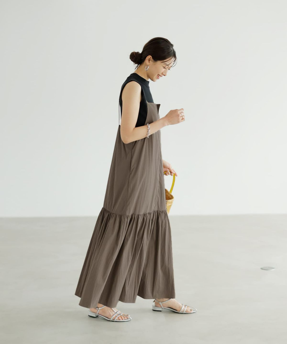 着用イメージ 165cm 02サイズ ダークサンド