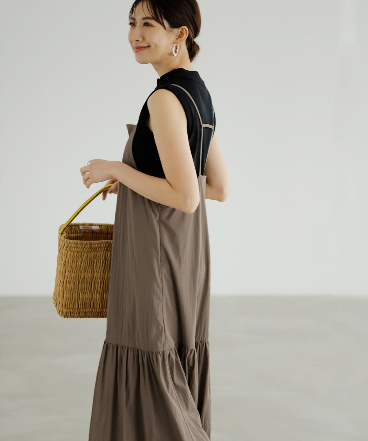 着用イメージ 165cm 02サイズ ダークサンド