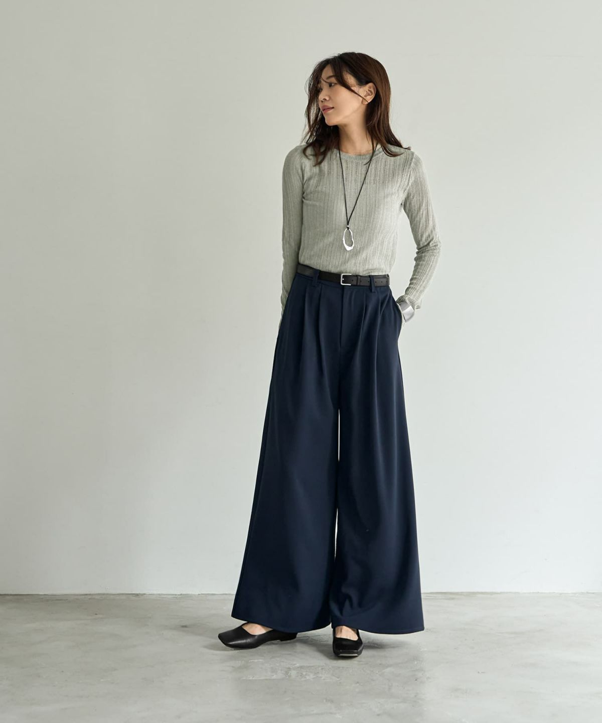 着用イメージ 166㎝　02サイズ　ネイビー