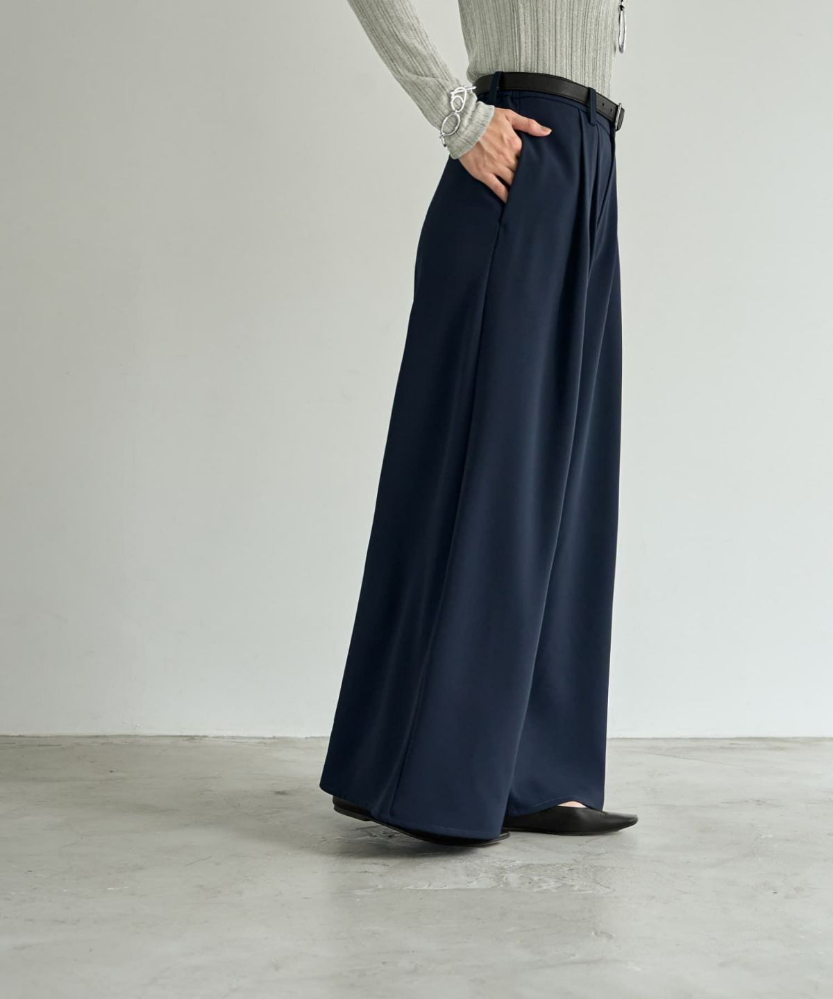 着用イメージ 166㎝　02サイズ　ネイビー