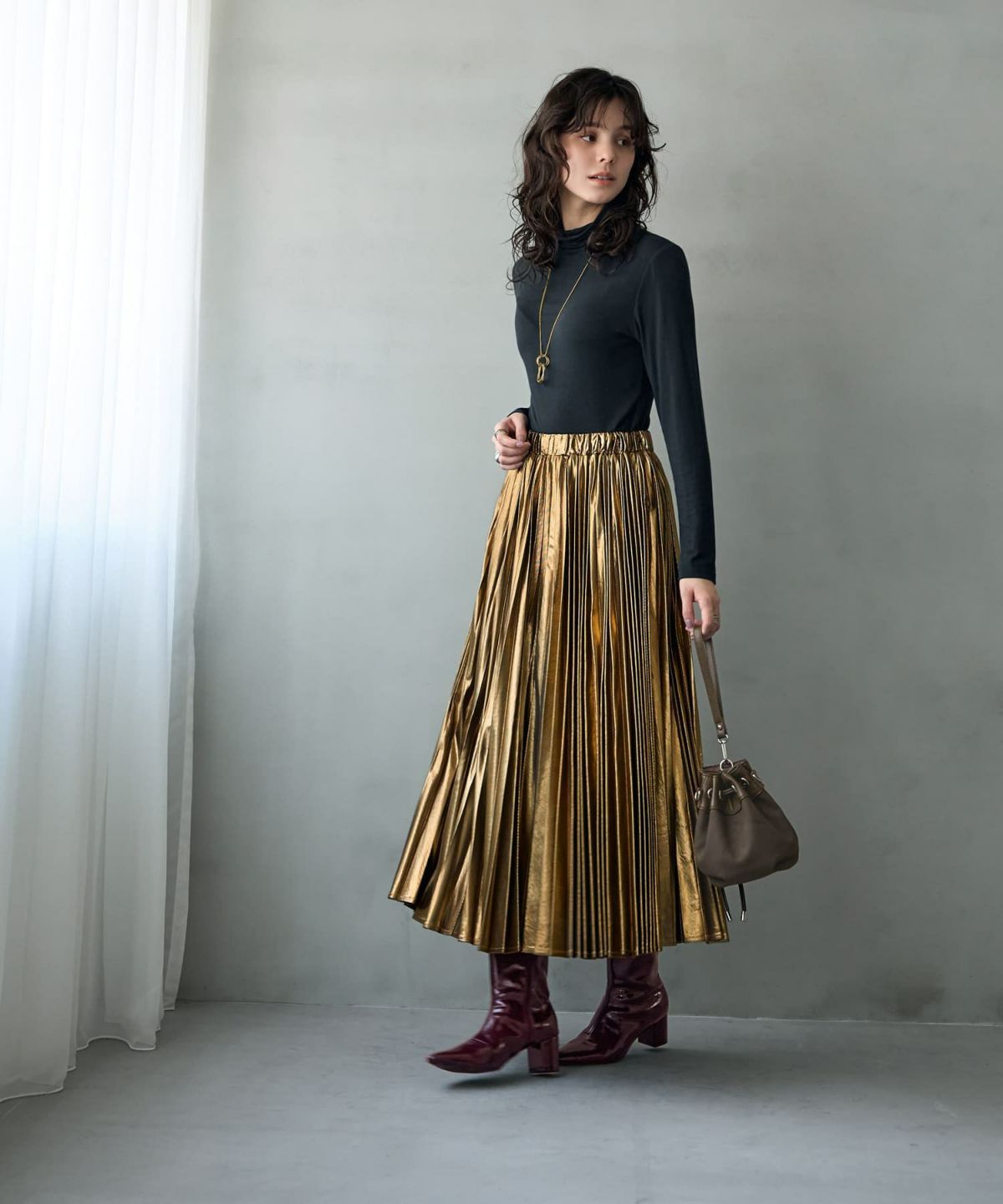 着用イメージ 167㎝　02サイズ　ゴールド