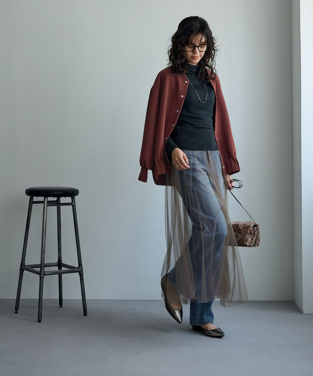 着用イメージ 167㎝　02サイズ　ゴールド