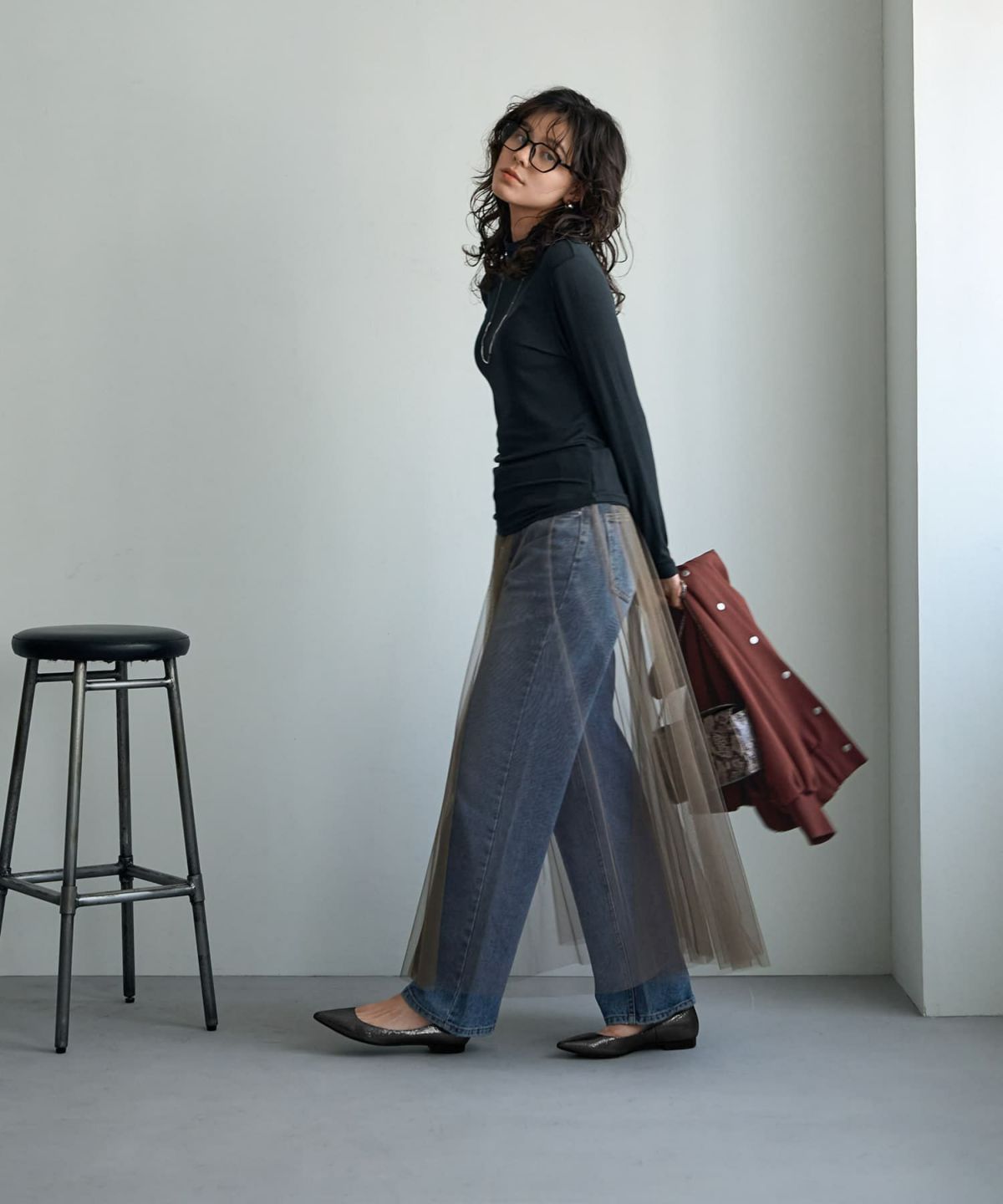 着用イメージ 167㎝　02サイズ　ゴールド