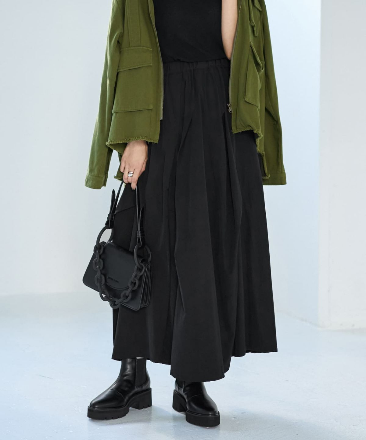 着用イメージ 166cm ブラック 02サイズ