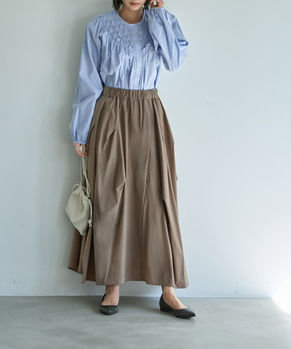 着用イメージ 167cm サンドベージュ 02サイズ