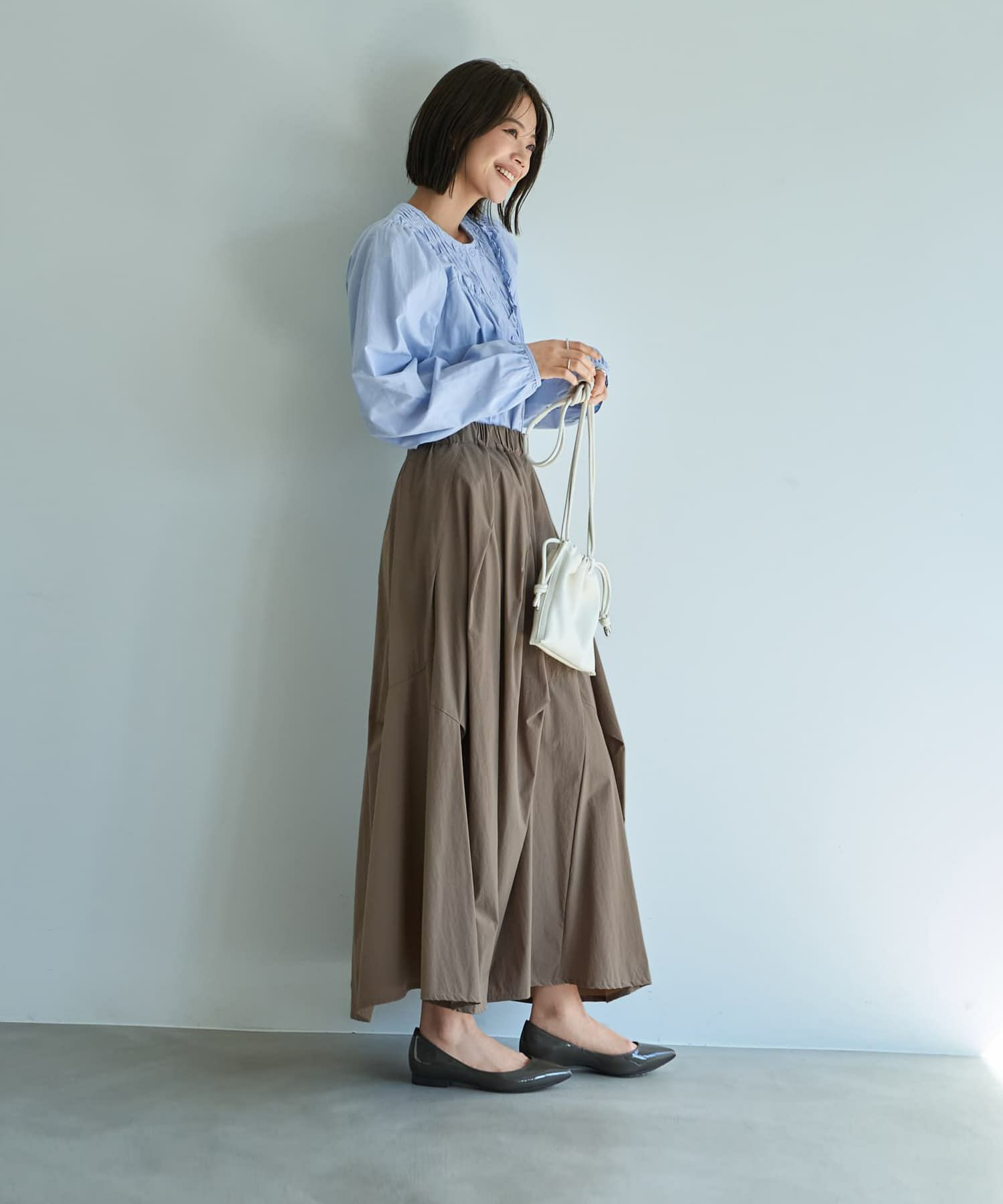 着用イメージ 167cm サンドベージュ 02サイズ