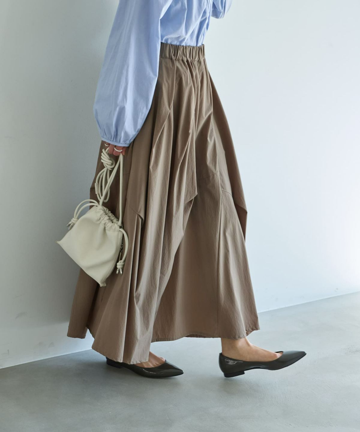 着用イメージ 167cm サンドベージュ 02サイズ